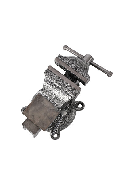 Lawazim Bench Vice 6Inch Black - Heavy Duty Clamp with Fixed Base for Metal and Wood Workshop