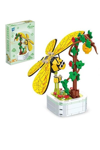 OEM Set Construcție Albinuță și Floare – Flowers Insect Series, Model 3D, 19,...