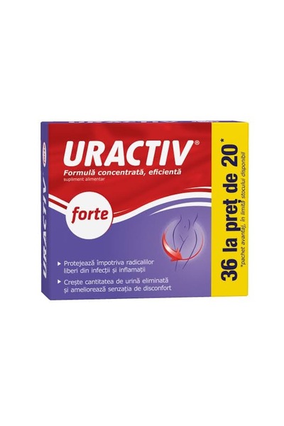 Terapia Uractiv forte, 20 + 16 capsule,
