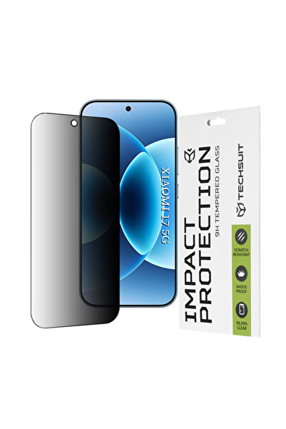 Techsuit Xiaomi 17 111D Privacy Full Glue Glass, Black