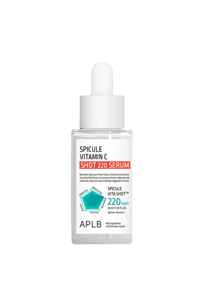 APLB Spicule Vitamin C Shot 220 Serum - ser antioxidant cu microace si vitami...