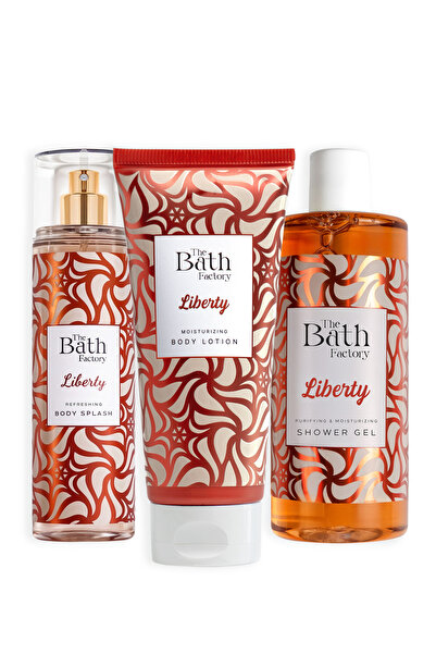 THE BATH FACTORY Liberty Duş Jeli + Liberty Vücut Losyonu + Liberty Vücut Spreyi