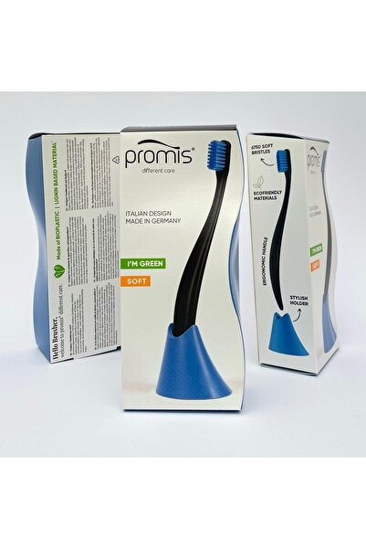 Promis Box Diş Fırçası + Tutacak (Siyah)