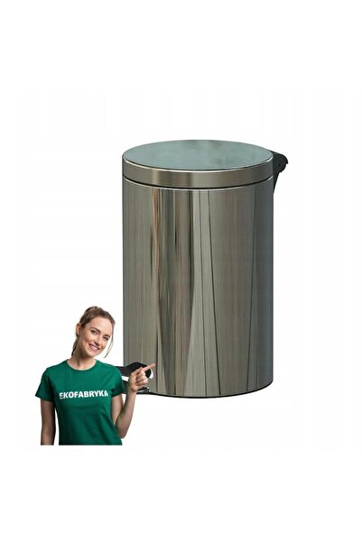 Powerx Pedal bin, stainless steel, 20 liter capacity, 45 x 30 cm, silver, glossy,