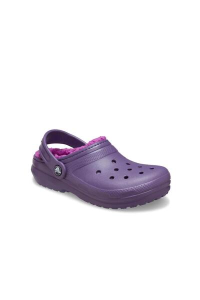 Crocs Classic Lined Clog t Children's Slippers - Night Purple