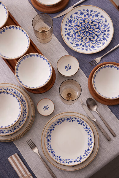 Kütahya Porselen Tile Legacy 18 Parça 6 Kişilik Yemek Takımı