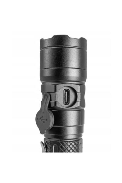 VERKE Aluminum flashlight, for lighting, 1300 Lm, 4000 Mah,