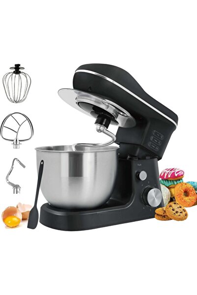 Generic Electric Stand Mixer - 3-in-1 Planetary Blender & Food Processor, 1000W (Black)