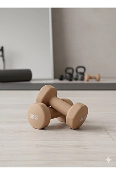 VAYNE Vinly Neoprene Kaplamalı Döküm Demir Dambıl Estetik Soft Pilates Fitnes...