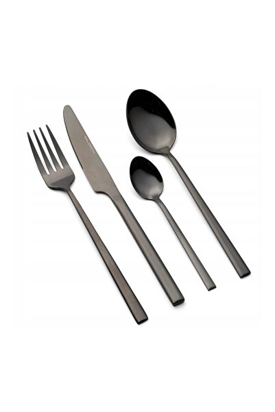 Florentyna Stainless steel kitchen cutlery set, elegant minimalist design, 6 people, 24 pieces, Florina