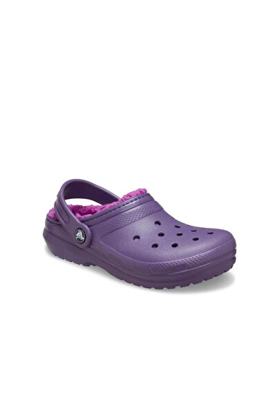 Crocs Classic Lined Clog K Children's Slippers - Night Purple
