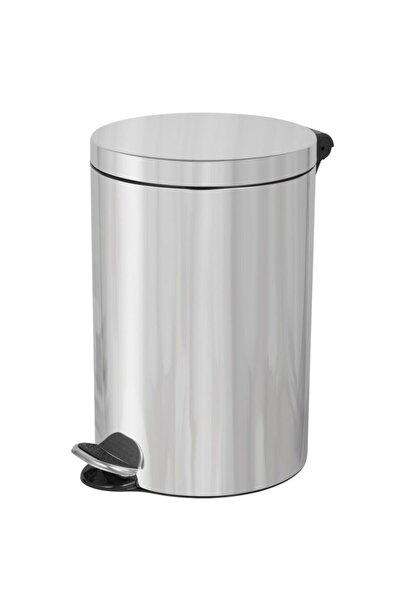 Powerx Trash can with pedal and soft close lid, capacity 12 liters, gray,