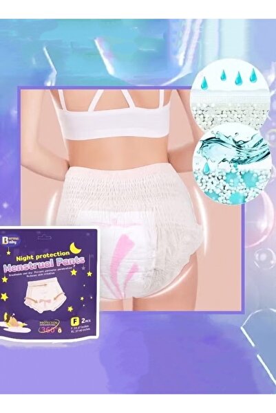 Generic Disposable Menstrual Pants, 2 Packs (10Pcs) Medium Breathable Menstrual Panties Skin-Friendly