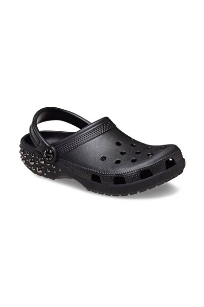 Crocs Classic Studded Clog Women's Slippers - Black