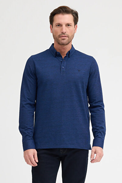 Wellalux Polo Neck Long Sleeve Sweatshirt