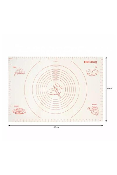 Kinghoff Silicone baking mat 60x40 cm, non-stick sheet, replaces baking paper, reusable,
