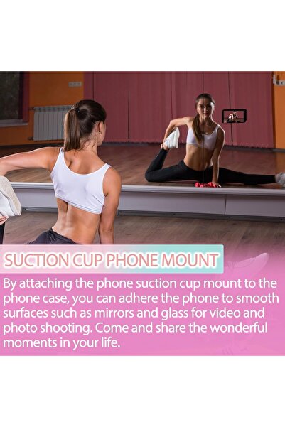 Yelajoy Silicone Suction Holder - Non-Slip Hands-Free Mount (Pink)