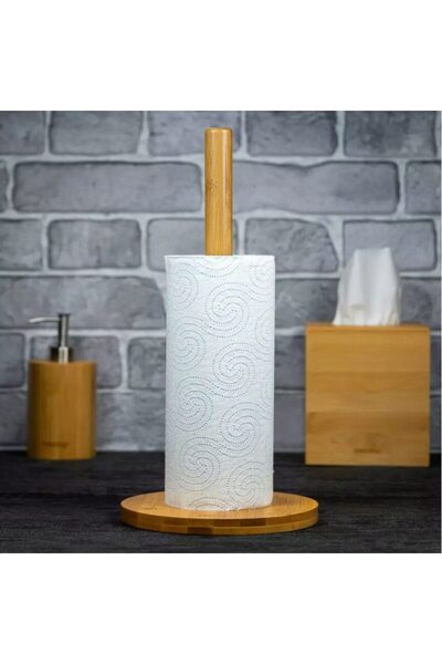 Kinghoff Kitchen paper holder, napkins, bamboo 18x18x35.5cm,