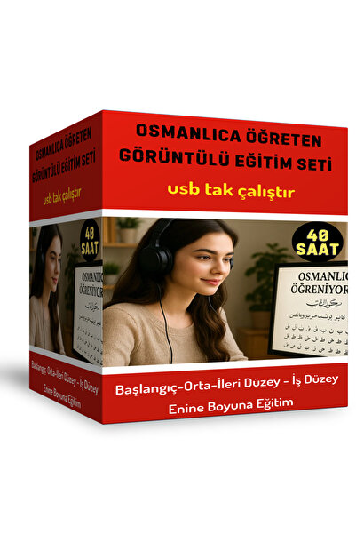 Enine Boyuna Eğitim Ottoman Language Video Education Kit (USB Sent)