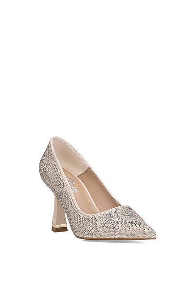 Ayakkabı Fuarı Elit Pm221 K7701 Women's Classic Heeled Shoes Tan