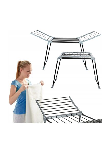 SEPIO Uscator de rufe pliabil, picioare antiaderente, tije groase, 20kg, 15m,