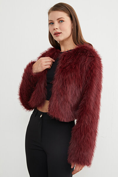 Fulla Moda Μπουφάν από ψεύτικη γούνα