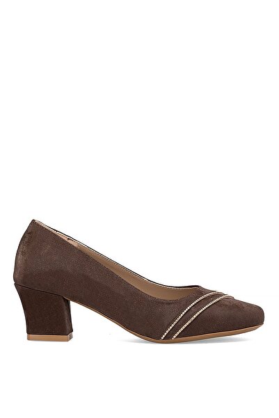 Ayakkabı Fuarı Elit Pm280 K541 Women's Classic Heeled Shoes Brown