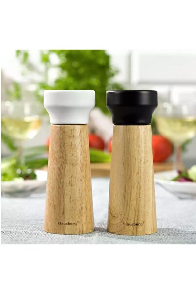 Klausberg Set de 2 rasnite pentru sare, piper si alte condimente, din lemn ma...