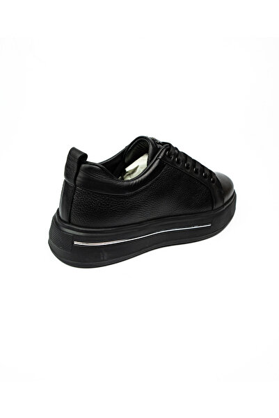 Voyager 054 Black Leather Men's Sneaker