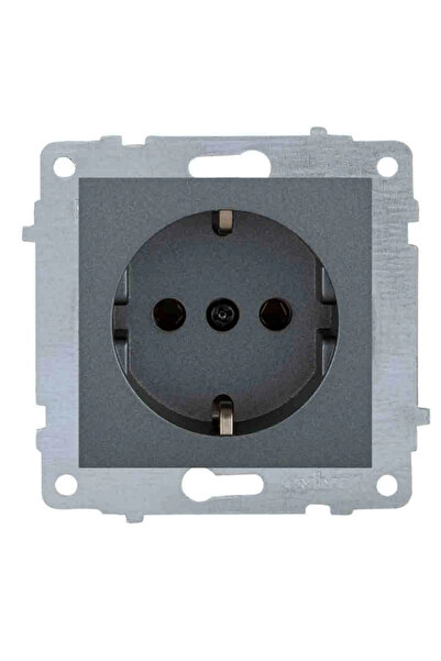 Eco Lounge إطار Grano بدون إطار مع تأريض مدخن - متوافق مع الإطار للمنفذ والمفتاح