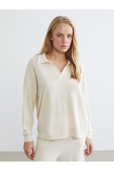 LC Waikiki Polo Neck Women's Pajama Set