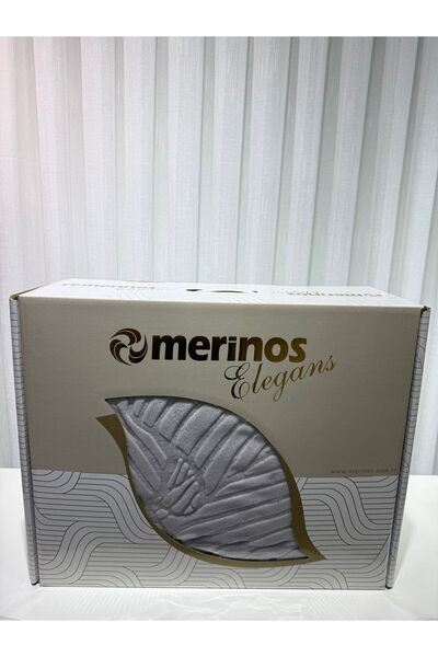 Merinos Elegant Embosed Smoke Single Person Blanket