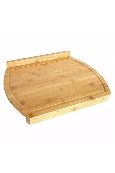 Kinghoff Bamboo manual chopper with edges, rectangular, 45x33x4 cm,