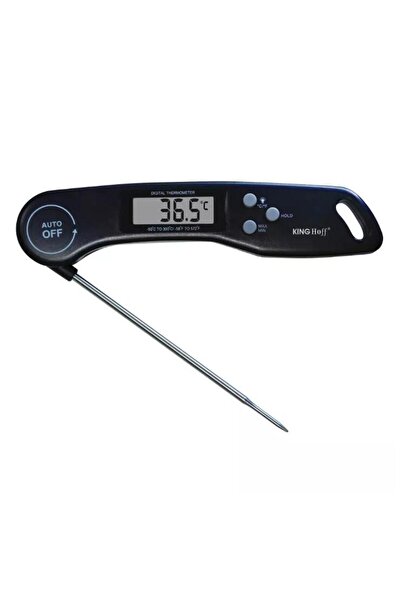 Kinghoff Electronic kitchen thermometer, black,