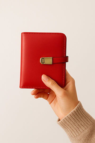 Lal takı Deri cüzdan