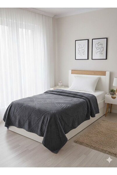 Merinos Elegans Embos Gri̇ Tek Ki̇şi̇li̇k Battani̇ye