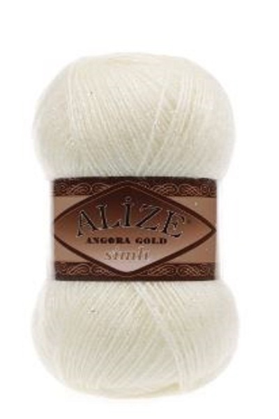 Alize Angora Gold Silvery Cream 1 Piece Color: 01