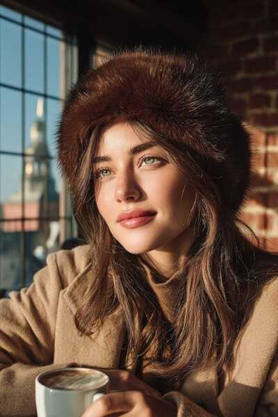 LAGRANZE Arctic Soft Women's Fur Beanie