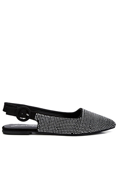 london Rag Women Rhinestones Embellished Slingback Mules in Black