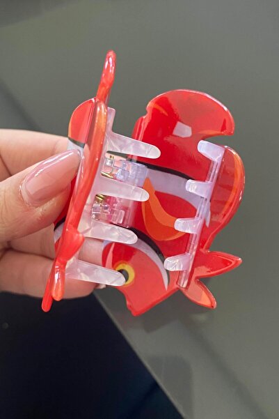 TAKIŞTIR Orange Color Fish Figured Bone Latch Buckle