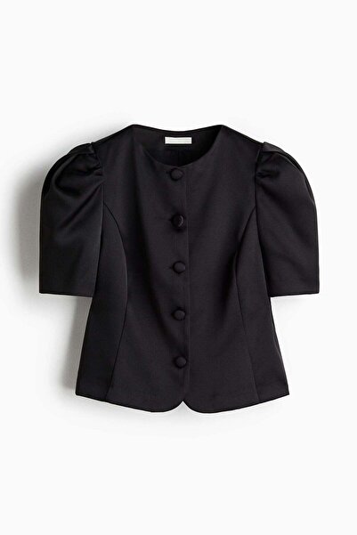 H&M Puff-sleeved blouse