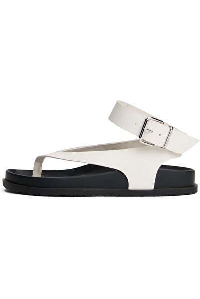 Tommy Hilfiger Women's Tjw Ankle Strap Sandals White