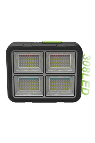 MİKİ Proiector 308 LED Solar cu Baterie GD-2207B 4 Moduri de Iluminare 200W