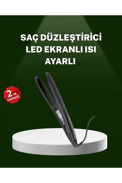 shopwave مكواة فرد الشعر بلوحة سيراميك مطلية بالتيتانيوم 2025 مع إعدادات حرار...