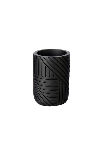 SEPIO Suport pentru periute dinti, pensule, negru, model 3D,