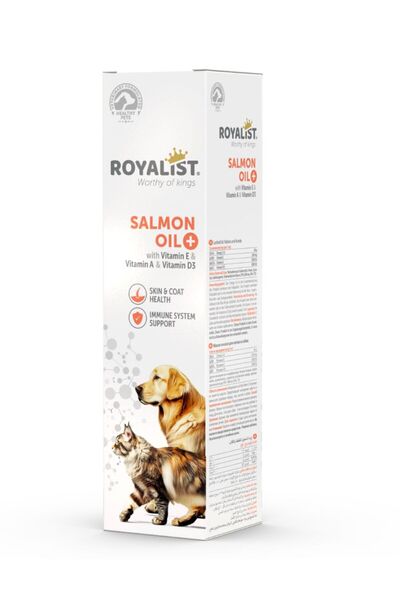 Royalist Salmon Oil-Somon Yağı Takviyesi|Köpekler ve Kediler İçin|Vitamin A, ...