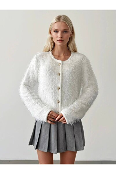 OYERGA MODA Women's Bearded Stylish Cardigan