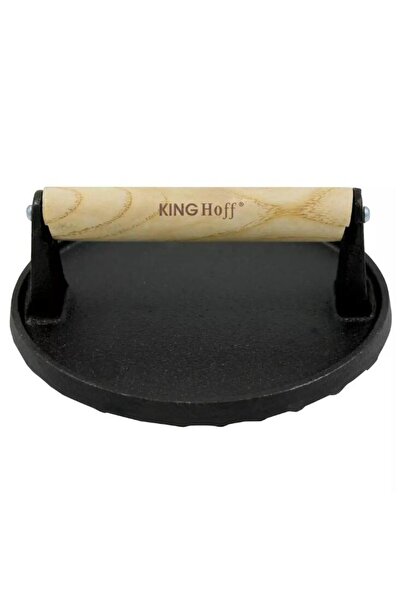 Kinghoff Hamburger meat press, cast iron, 17.8 cm,