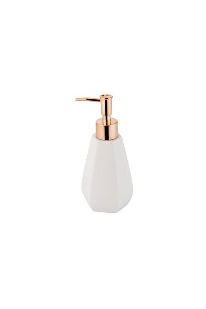 SEPIO Manual liquid soap dispenser, white, gold, 100ml,