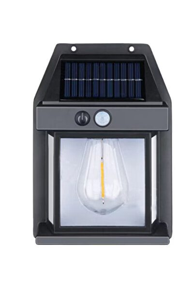 BASHAR Lampa Led solara CB 888 cu senzor de lumina pentru perete putere 3W Negru